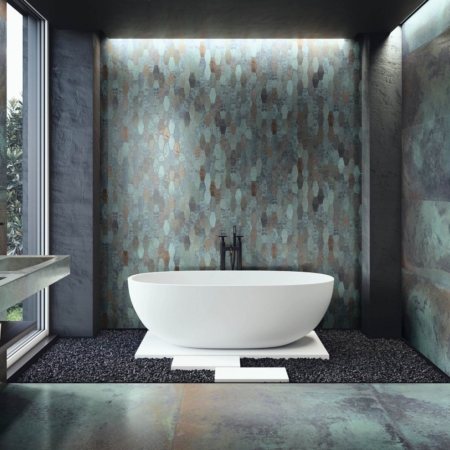 Trending Premium Bathroom Tile - Colourful Greenish blue