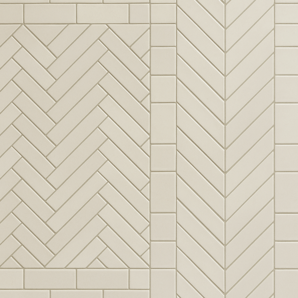 Mixed Orientation Feature Subway Wall Tile