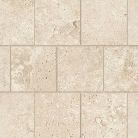 Travertine 3D Warm Cross-cut Cobblestone