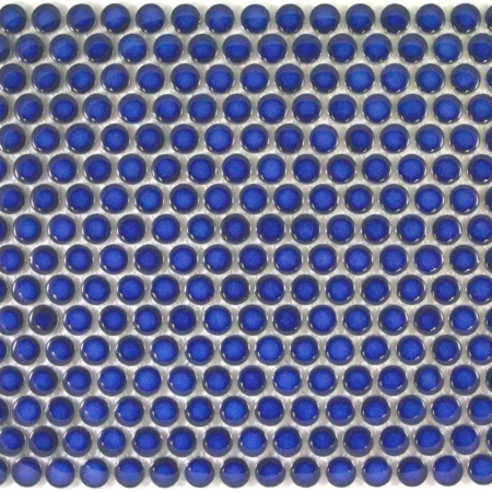 Penny Round 19mm Cobalt Blue Gloss