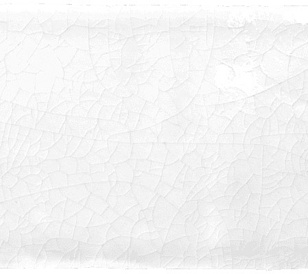 Hand Crafted Craquele Blanco White