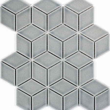 Cube Mosaic Grey Gloss
