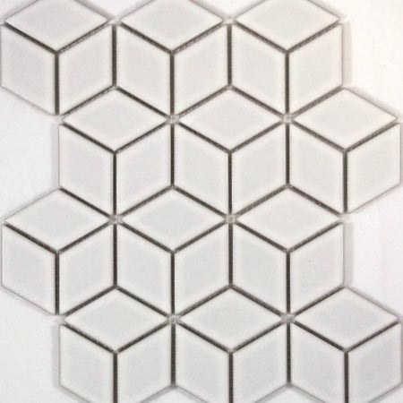 Cube Mosaic White Gloss