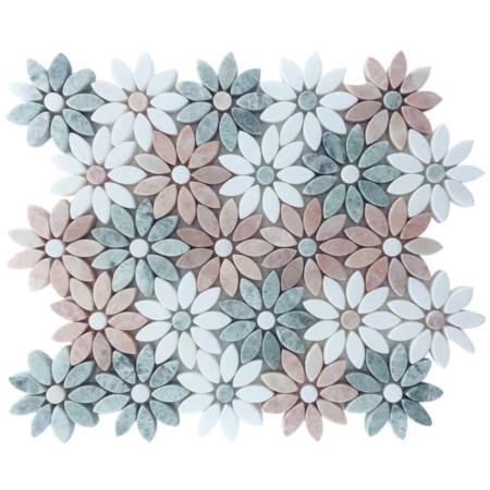 Carrara Flower Pink & Green