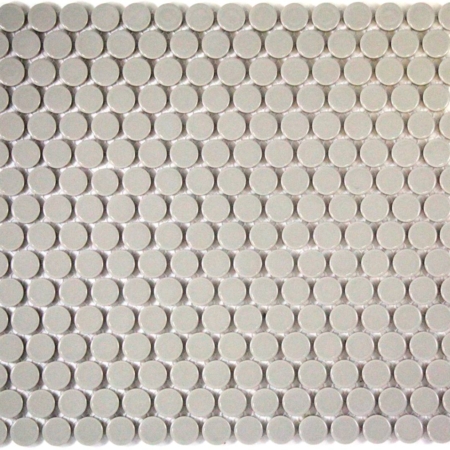 Penny Round 19mm Light Grey Gloss