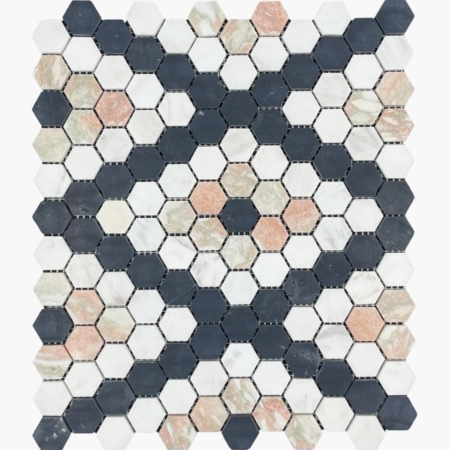 Nero Marquina Mix Hexagon