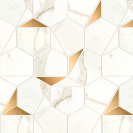 Marvel Shine Calacatta Prestigio Gold Hex