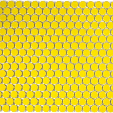 Penny Round 19mm Yellow Gloss