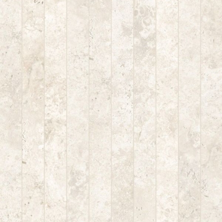 Travertine 3D Bianco Cross-cut Long Strip Mosaic
