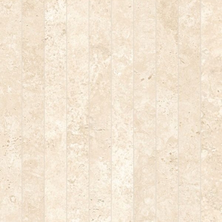 Travertine 3D Warm Cross-cut Long Strip Mosaic