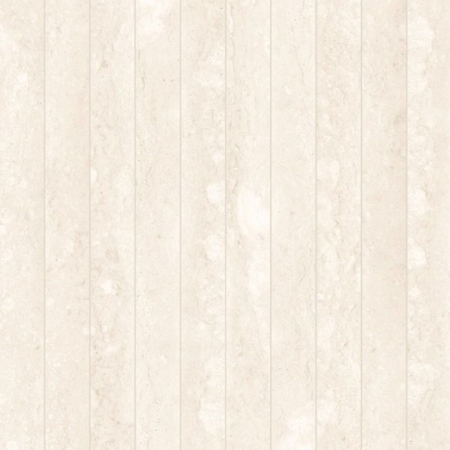 Travertine 3D Bianco Vein-cut Long Strip Mosaic