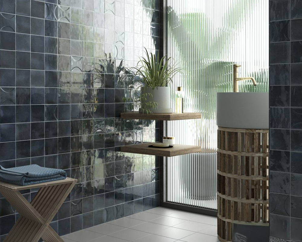 Blue Bathroom Tiles Design