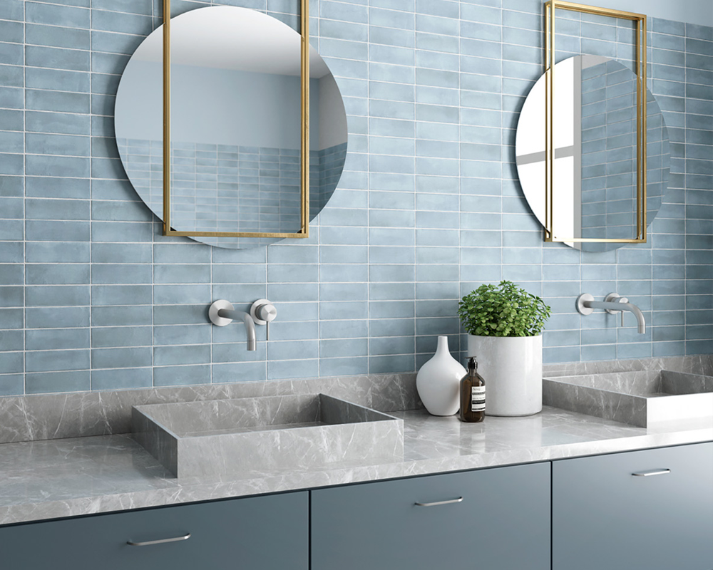 Blue Bathroom Tiles Design