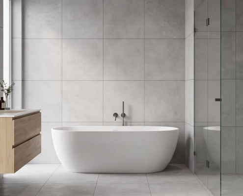 simple bathroom tiles design